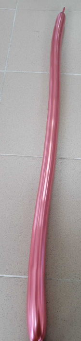 Set 10 baloane latex modelaj roz chrom 100 cm [3]