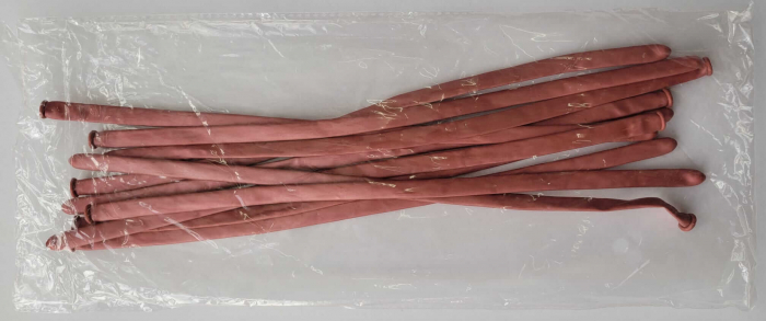 Set 10 baloane latex modelaj roz chrom 100 cm [4]