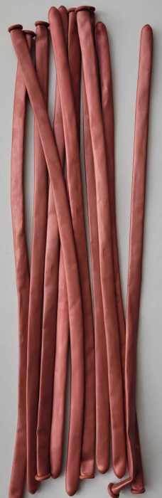 Set 10 baloane latex modelaj roz chrom 100 cm [2]