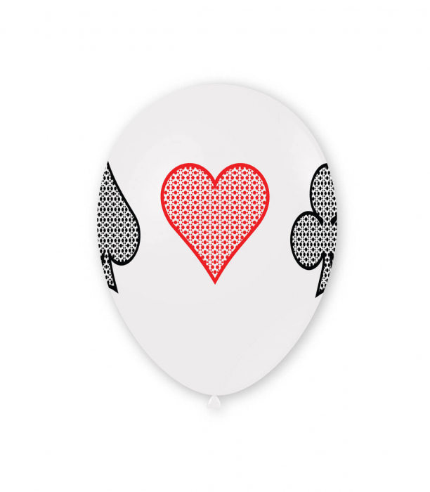 Set 10 baloane latex Poker 30 cm [2]
