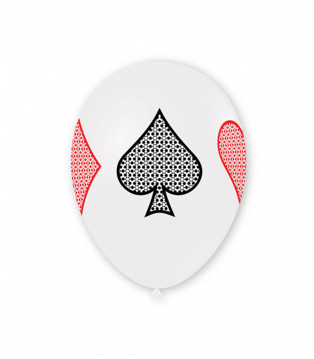 Set 10 baloane latex Poker 30 cm [4]
