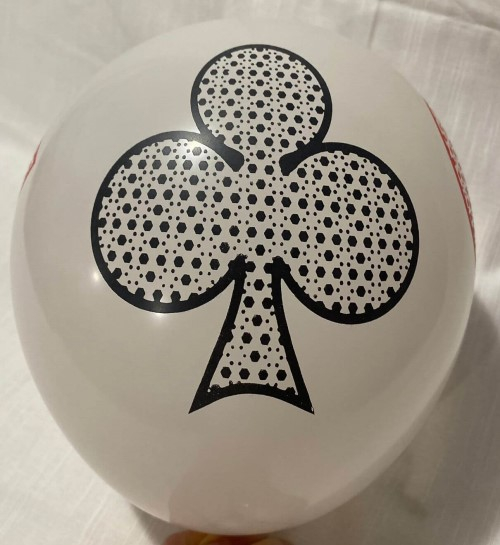 Set 10 baloane latex Poker 30 cm [7]