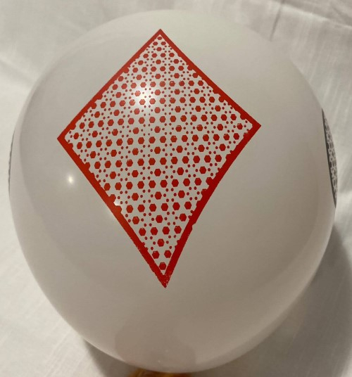 Set 10 baloane latex Poker 30 cm [6]