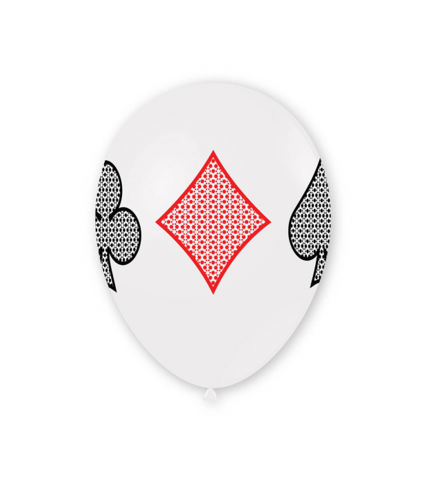 Set 10 baloane latex Poker 30 cm [5]