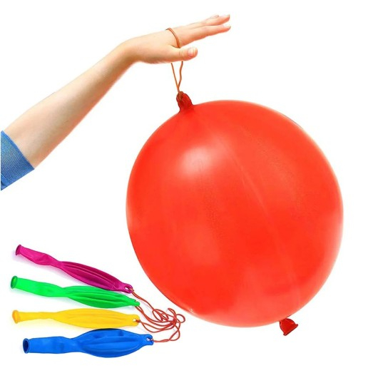 Set 10 baloane latex Punch Ball asortate 45cm [1]