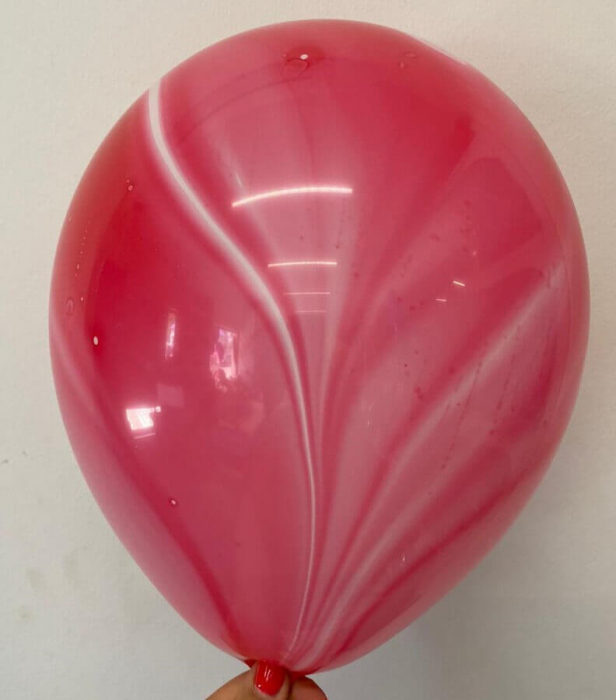 Set 5 baloane latex rosu degrade 35 cm [4]