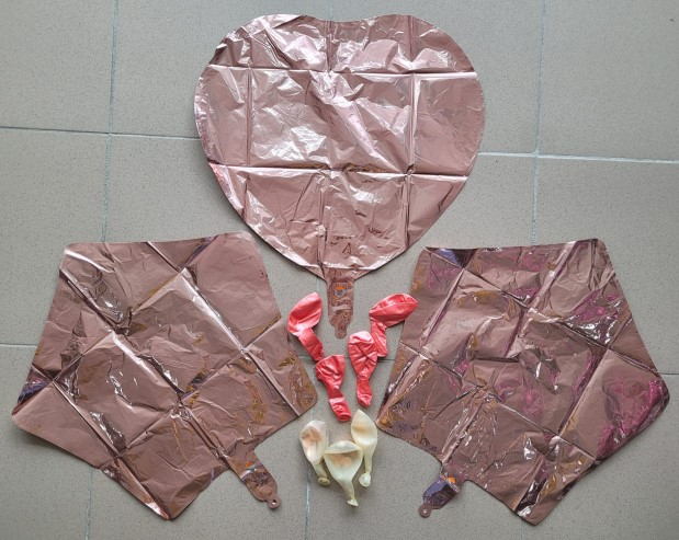 Set 10 baloane latex si folie rose gold [2]