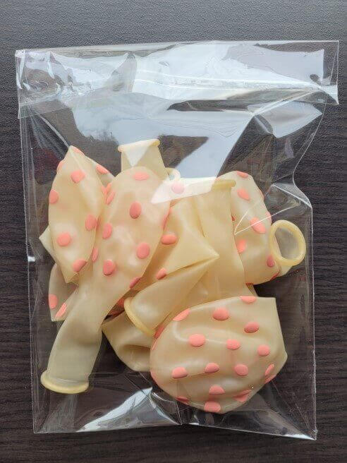 Set 10 baloane latex transparente cu buline rose gold 30 cm [4]