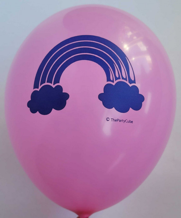 Set 10 baloane latex Unicorn roz 30 cm [3]