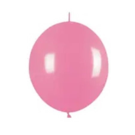 Set 10 balone latex link o loon roz 35cm [1]