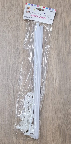 Set 10 bete cu rozete albe 42 cm [4]