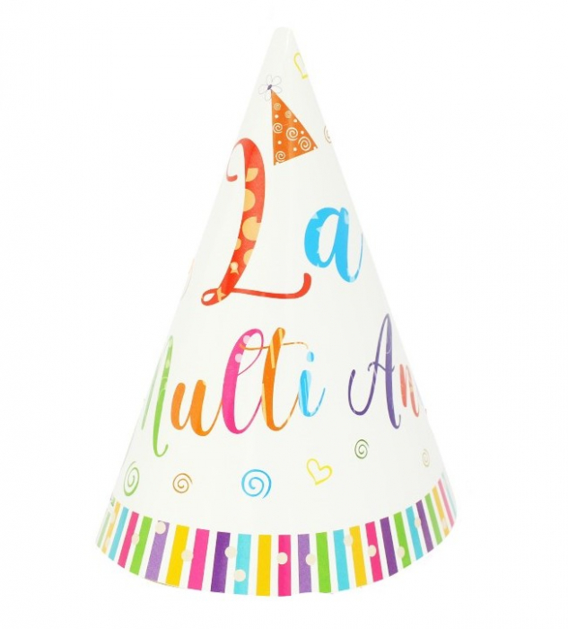 Set 10 coifuri petrecere La multi ani 15 cm [1]