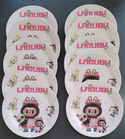 Set 10 farfurii carton Labubu 18 cm [2]