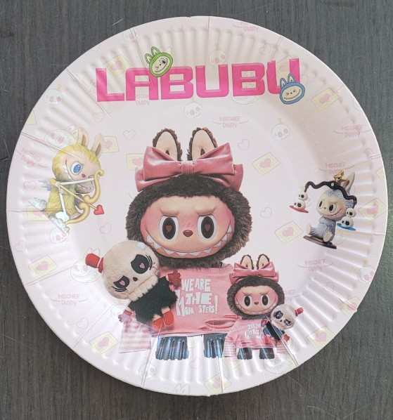 Set 10 farfurii carton Labubu 18 cm [4]