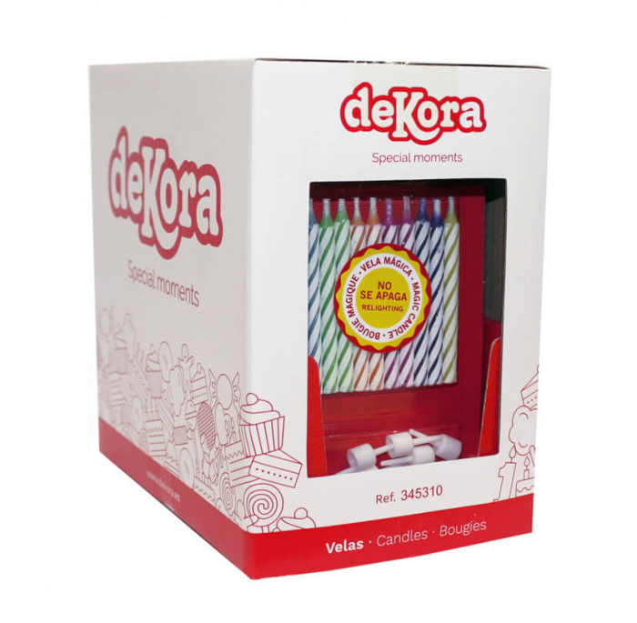 Set 10 lumanari care nu se sting deKora 6 cm [4]