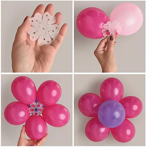 Set 10 sabloane flori 5 petale 6 cm [5]