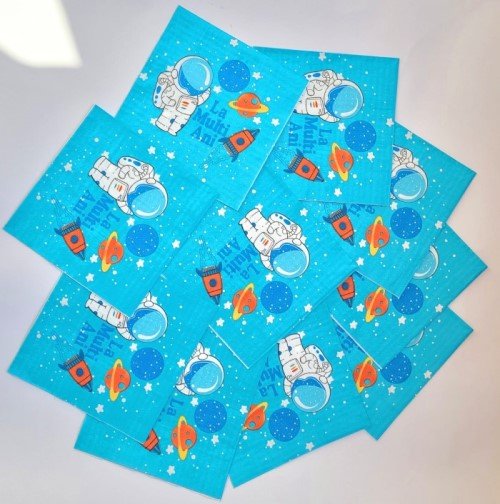 Set 10 servetele albastre Astronaut 33 x 33 cm [4]