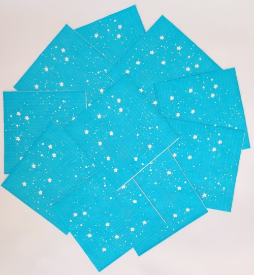 Set 10 servetele albastre Astronaut 33 x 33 cm [5]