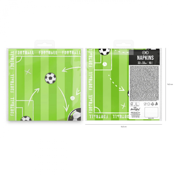 Set 10 servetele fotbal 33 x 33 cm [6]