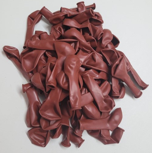 Set 100 baloane latex cranberry / merisor clear 13 cm [4]