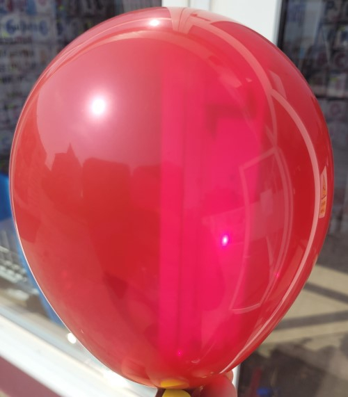 Set 100 baloane latex cranberry / merisor clear 13 cm [3]