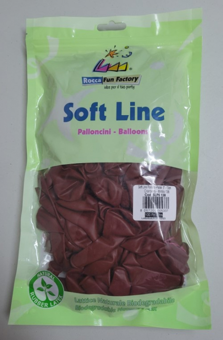 Set 100 baloane latex cranberry / merisor clear 13 cm [5]