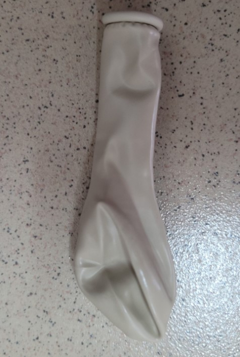 Set 100 baloane latex alb nisip 13 cm [4]