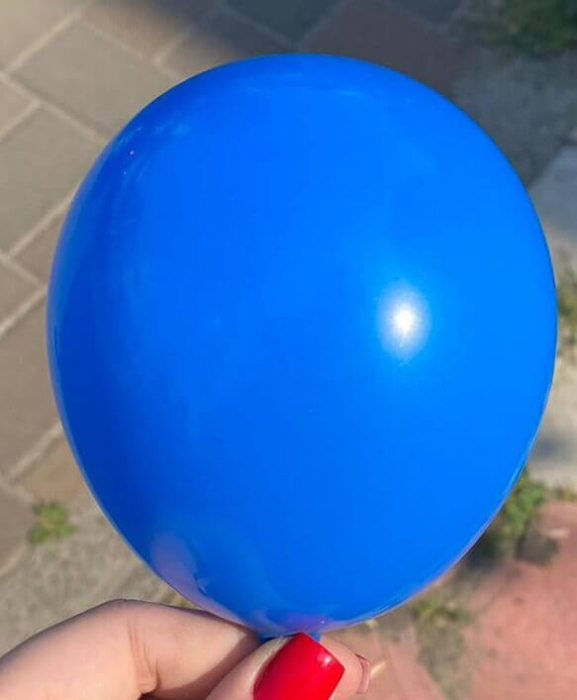 Set 100 baloane latex albastru 13 cm [3]