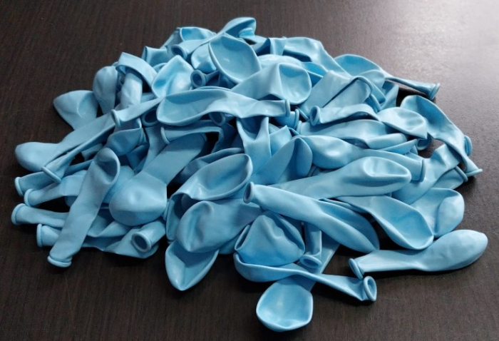 Set 100 baloane latex albastru baby 13 cm [4]
