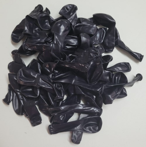Set 100 baloane latex albastru inchis / midnight blue clear 13 cm [4]
