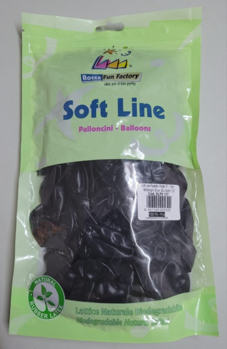 Set 100 baloane latex albastru inchis / midnight blue clear 13 cm [5]