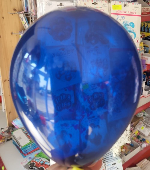 Set 100 baloane latex albastru inchis / midnight blue clear 13 cm [3]