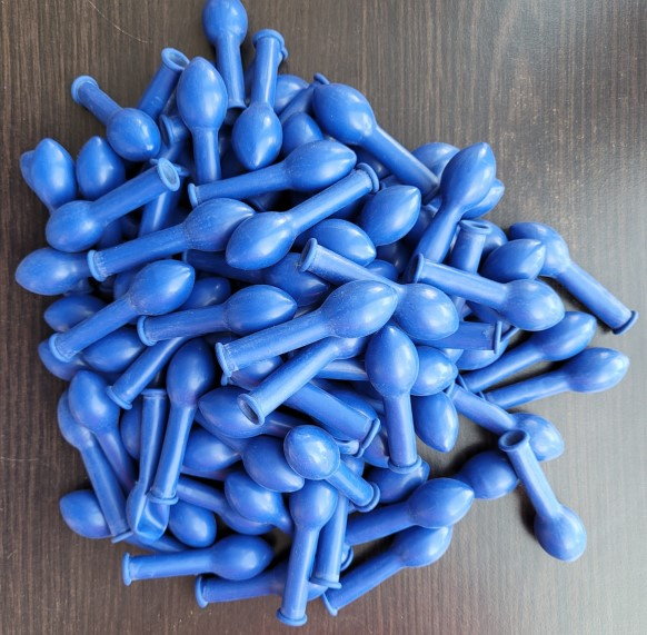 Set 100 baloane latex albastru regal 13 cm [3]