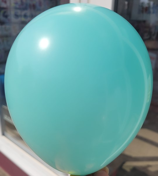 Set 100 baloane latex aquamarin 13 cm [3]