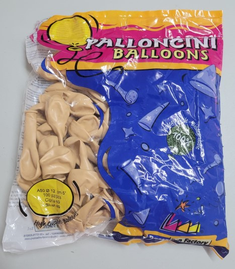 Set 100 baloane latex blush / culoarea pielii 13 cm [5]