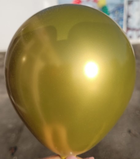 Set 100 baloane latex chrome auriu oglinda 13 cm [2]