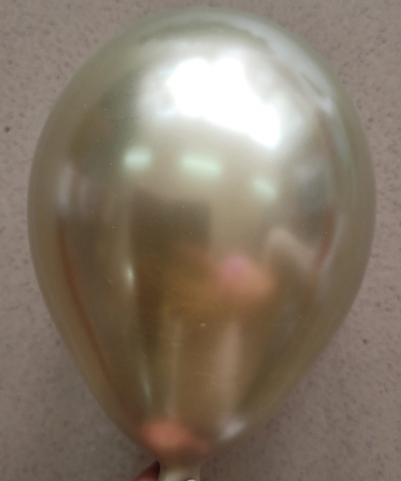 Set 100 baloane latex chrome auriu glossy premium 13 cm [3]