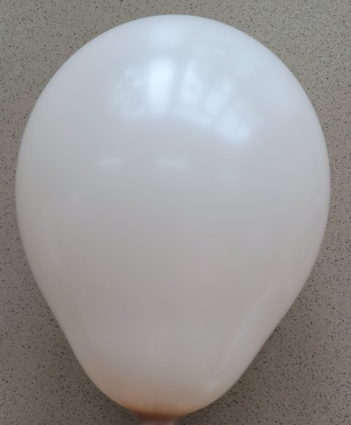 Set 100 baloane latex crem / warm white 13 cm [2]