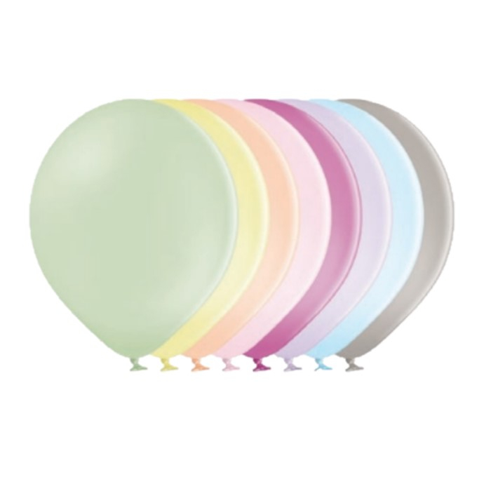 Set 100 baloane latex macaron asortate 23cm [1]
