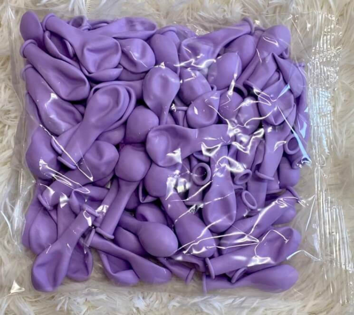 Set 100 baloane latex macaron mov 13cm [5]