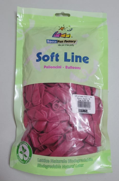 Set 100 baloane latex magenta clear 13 cm [5]