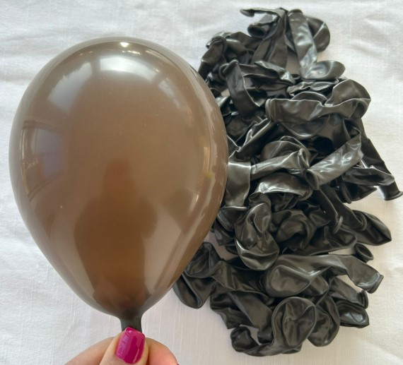Set 100 baloane latex maro inchis 13 cm [2]