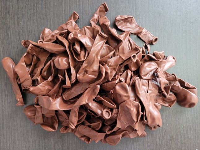 Set 100 baloane latex maro 13 cm [4]