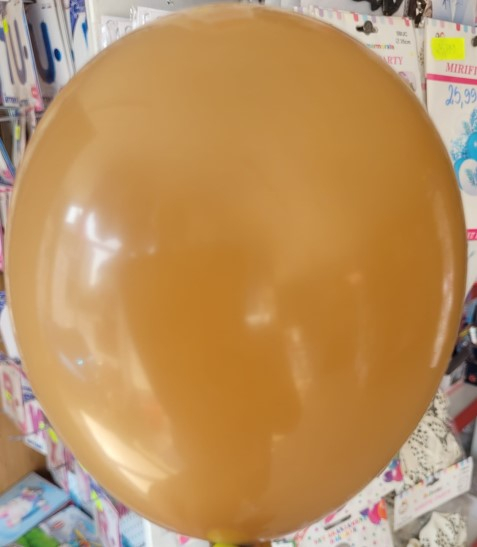 Set 100 baloane latex maro moka 13 cm [2]