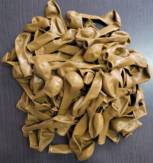 Set 100 baloane latex maro teracota 13 cm [3]