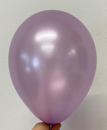 Set 100 baloane latex mov deschis metalizat 13 cm [2]