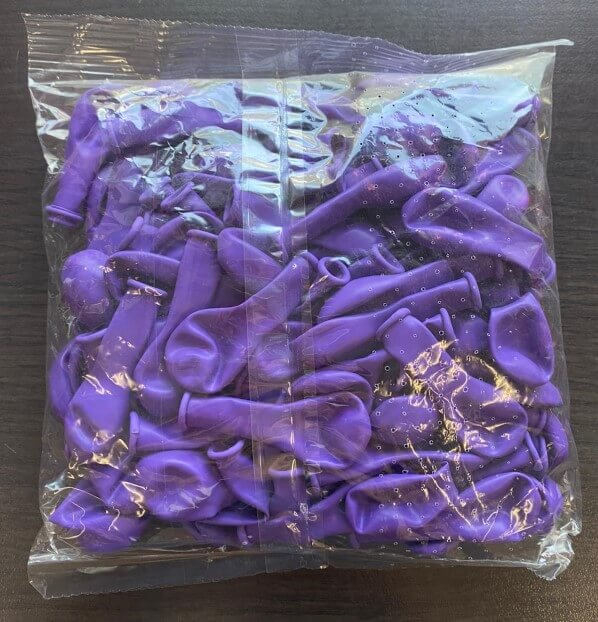 Set 100 baloane latex mov 13 cm [5]