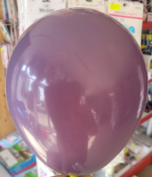 Set 100 baloane latex mov retro / malva 13 cm [3]