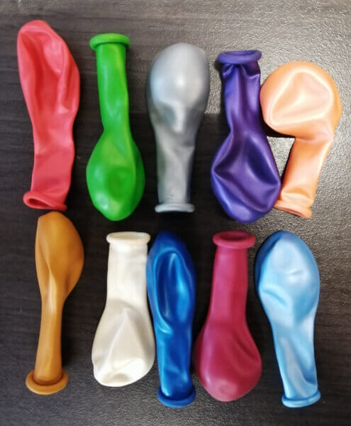 Set 100 baloane latex multicolor metalizat 13 cm [2]