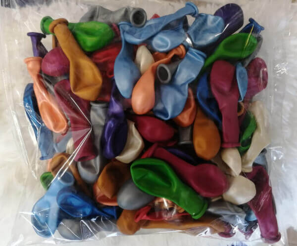 Set 100 baloane latex multicolor metalizat 13 cm [4]